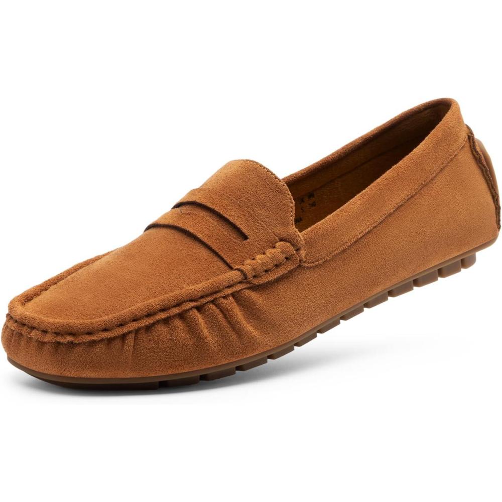 imageDREAM PAIRS Womens Loafers Penny Loafer Slip on Casual Dressy Comfortable Business Work Office Moccasins Driving Loafer ShoesBrown