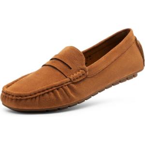 DREAM PAIRS Women’s Loafers Penny Loafer Slip on Casual Dressy Comfortable Business Work Office Moccasins Driving Loafer Shoes(Brown)
