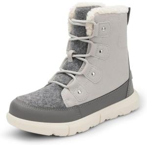 DREAM PAIRS Womens Winter Boots Cozy Faux Fur Anti-Slip Snow Boots Lace Up Comfort Stylish Ankle Booties for Cold Weather City Walk(Light Grey)