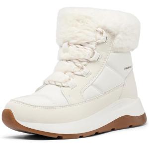 DREAM PAIRS Women’s Winter Snow Boots, Faux Fur Waterproof Ankle Booties, Zaylee Ladies Comfortable Short Boots Outdoor(Off-white)