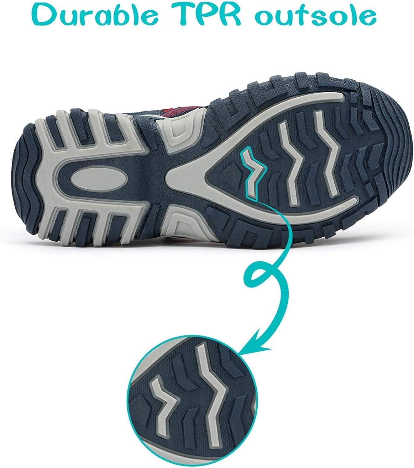 imageDREAM PAIRS Boys Girls ClosedToe Outdoor Summer Sport Sandals for LittleBig KidBlueGreyRed