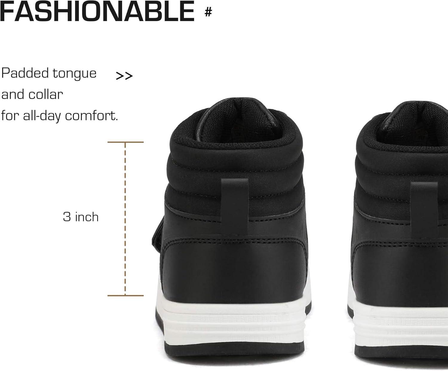 imageDREAM PAIRS Boys Girls High Top Sneaker LilLegends Skyhigh Basketball ShoesBlack