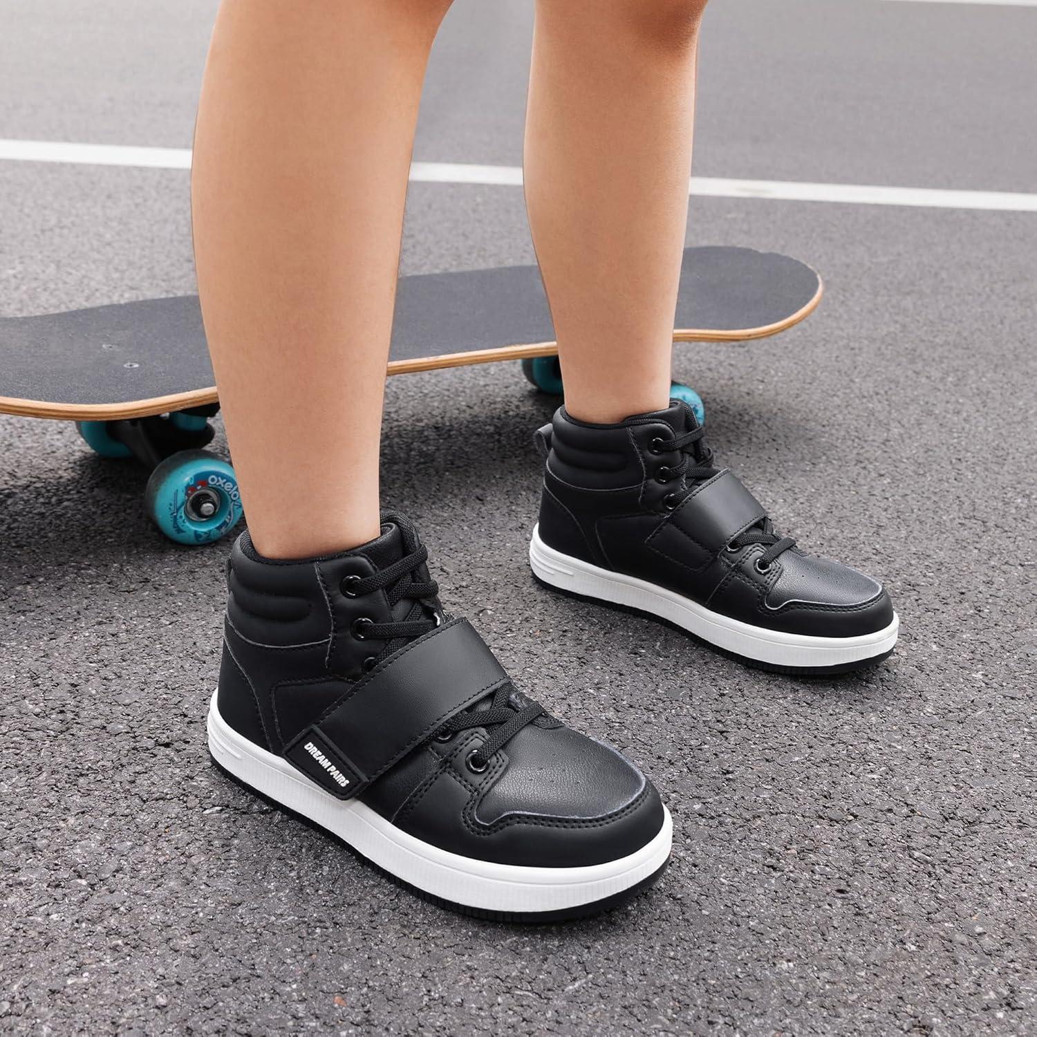 imageDREAM PAIRS Boys Girls High Top Sneaker LilLegends Skyhigh Basketball ShoesBlack