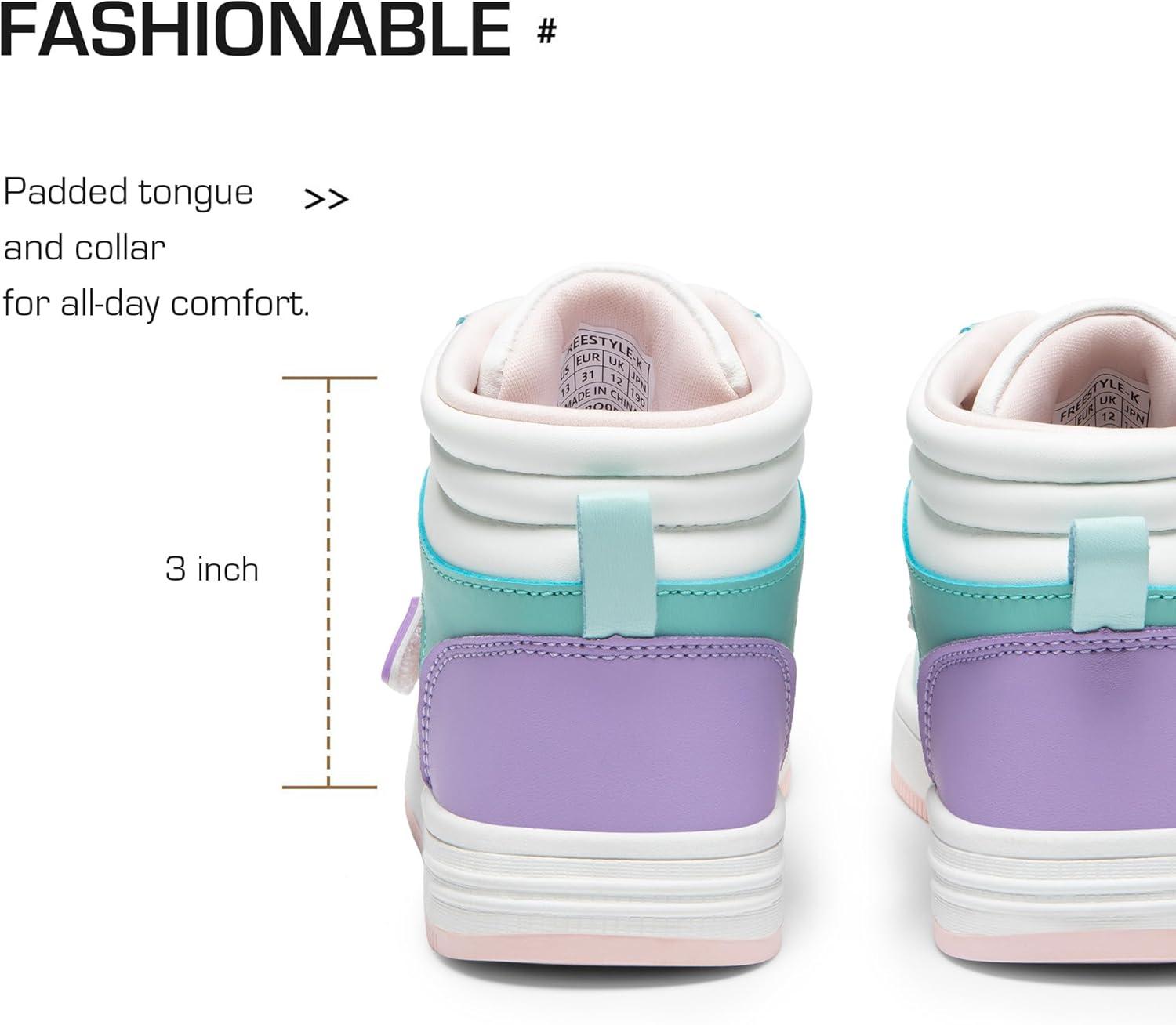 imageDREAM PAIRS Boys Girls High Top Sneaker LilLegends Skyhigh Basketball ShoesMulticolor