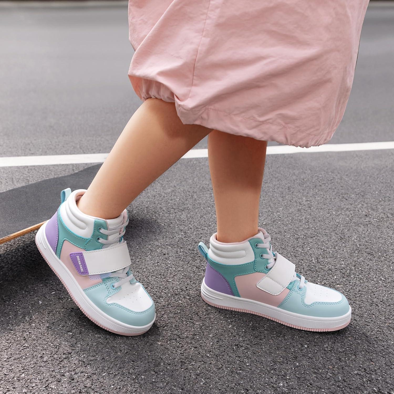 imageDREAM PAIRS Boys Girls High Top Sneaker LilLegends Skyhigh Basketball ShoesMulticolor