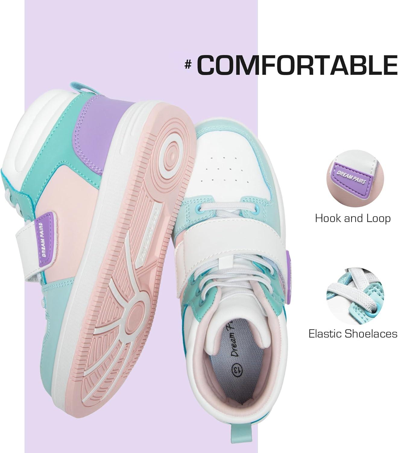 imageDREAM PAIRS Boys Girls High Top Sneaker LilLegends Skyhigh Basketball ShoesMulticolor