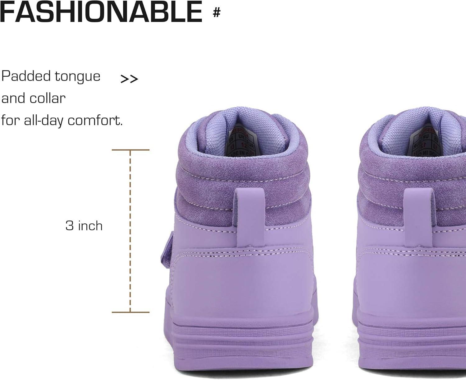 imageDREAM PAIRS Boys Girls High Top Sneaker LilLegends Skyhigh Basketball ShoesPurple
