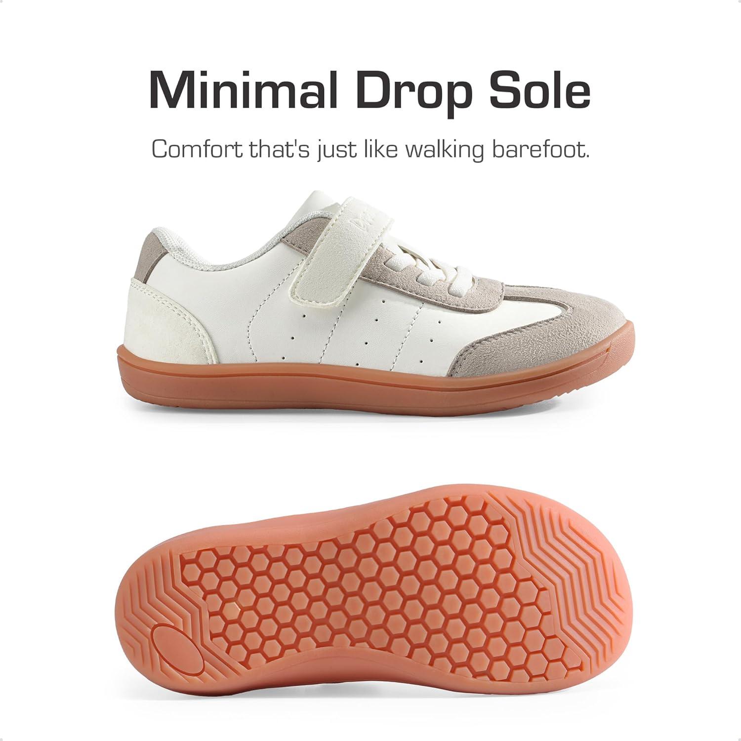 imageDREAM PAIRS Boys Girls Shoes Kids Barefoot Wide Toe Casual Walking Lightweight Running Athletic Sneakers Little Kid Big KidBeige