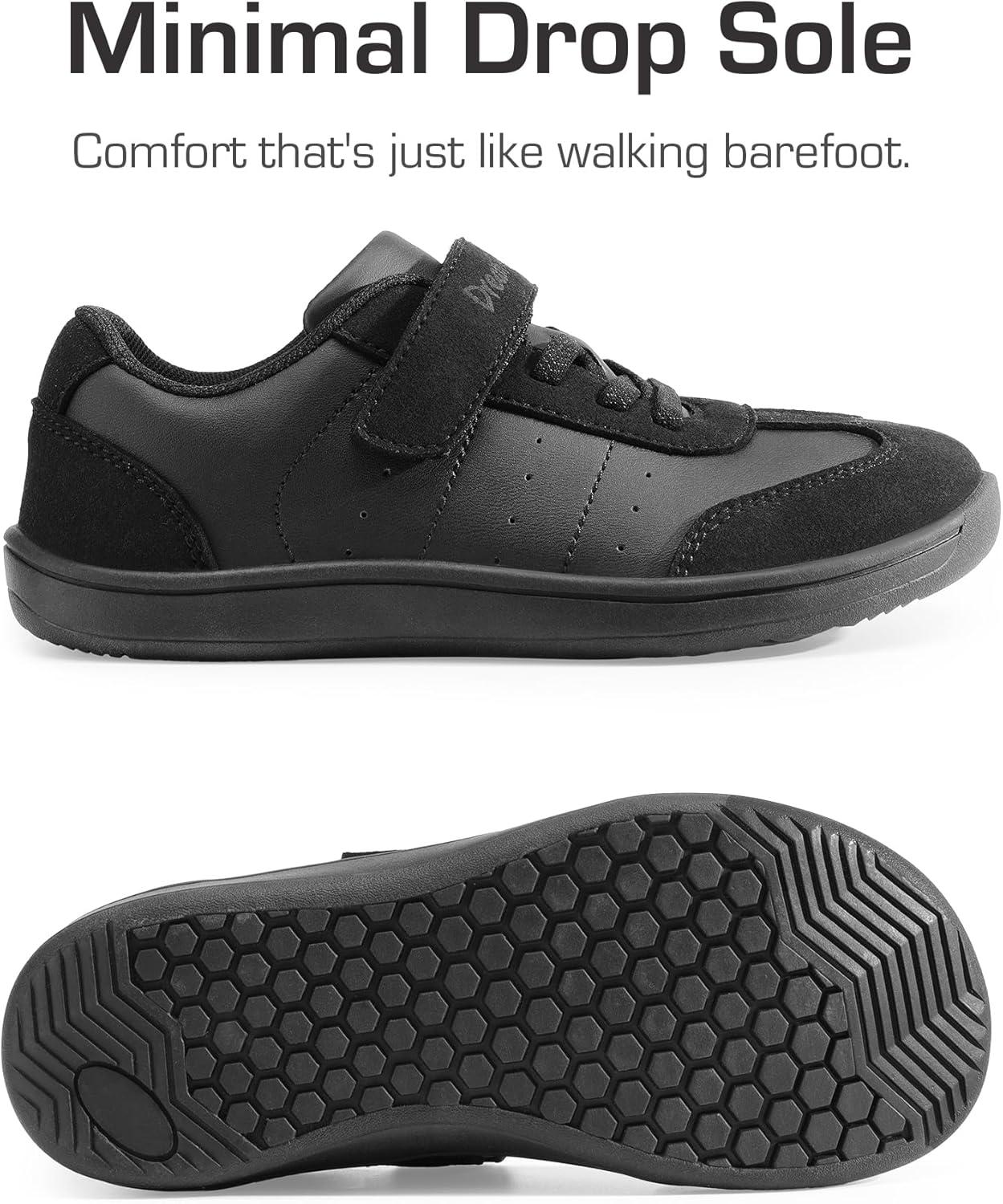 imageDREAM PAIRS Boys Girls Shoes Kids Barefoot Wide Toe Casual Walking Lightweight Running Athletic Sneakers Little Kid Big KidBlack