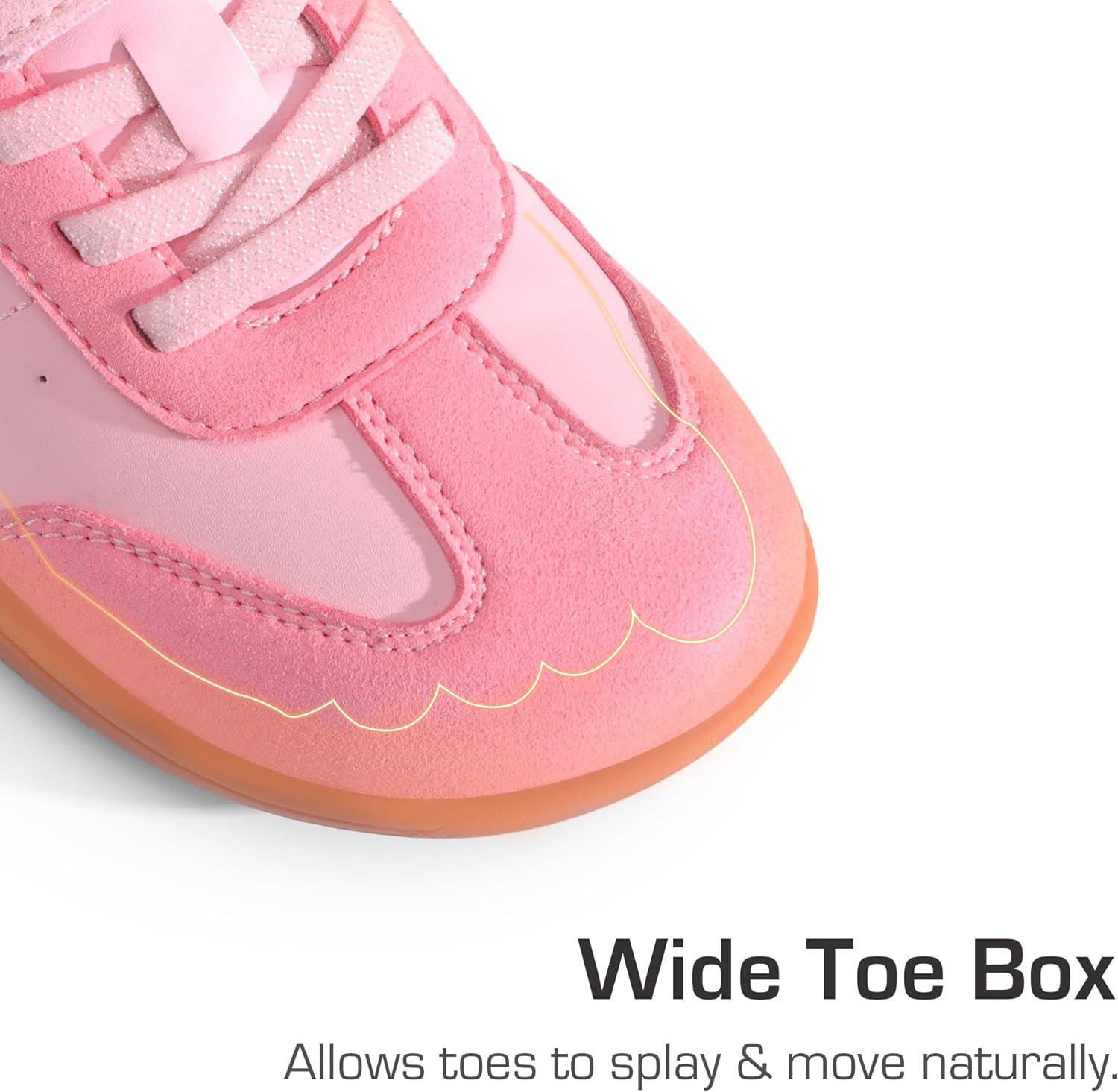 imageDREAM PAIRS Boys Girls Shoes Kids Barefoot Wide Toe Casual Walking Lightweight Running Athletic Sneakers Little Kid Big KidPink