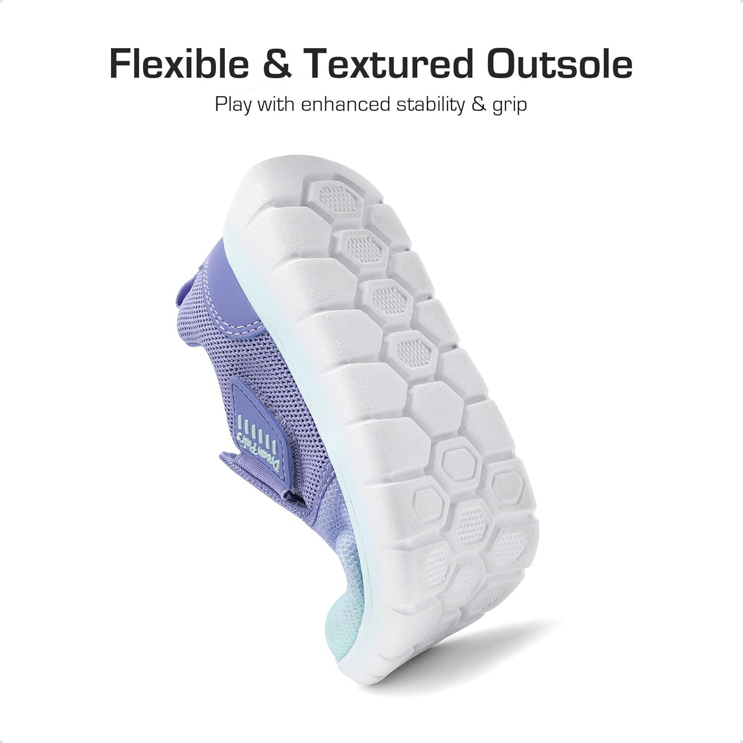 imageDREAM PAIRS Boys Girls Shoes Kids Slip on Tennis EZOns MightyMovers Running Athletic Barefoot Zero Drop Sports SneakersLight GreenBlue