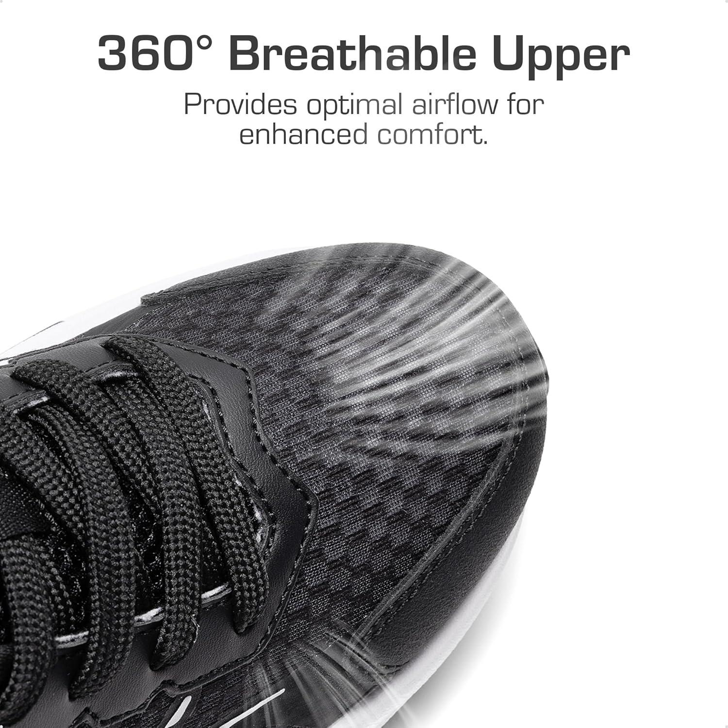 imageDREAM PAIRS Boys Girls Shoes Kids Tennis Athletic Running Footwear Lace Up Walking DuraPlay Breathable Lightweight Sneakers for LittleBig KidBlack