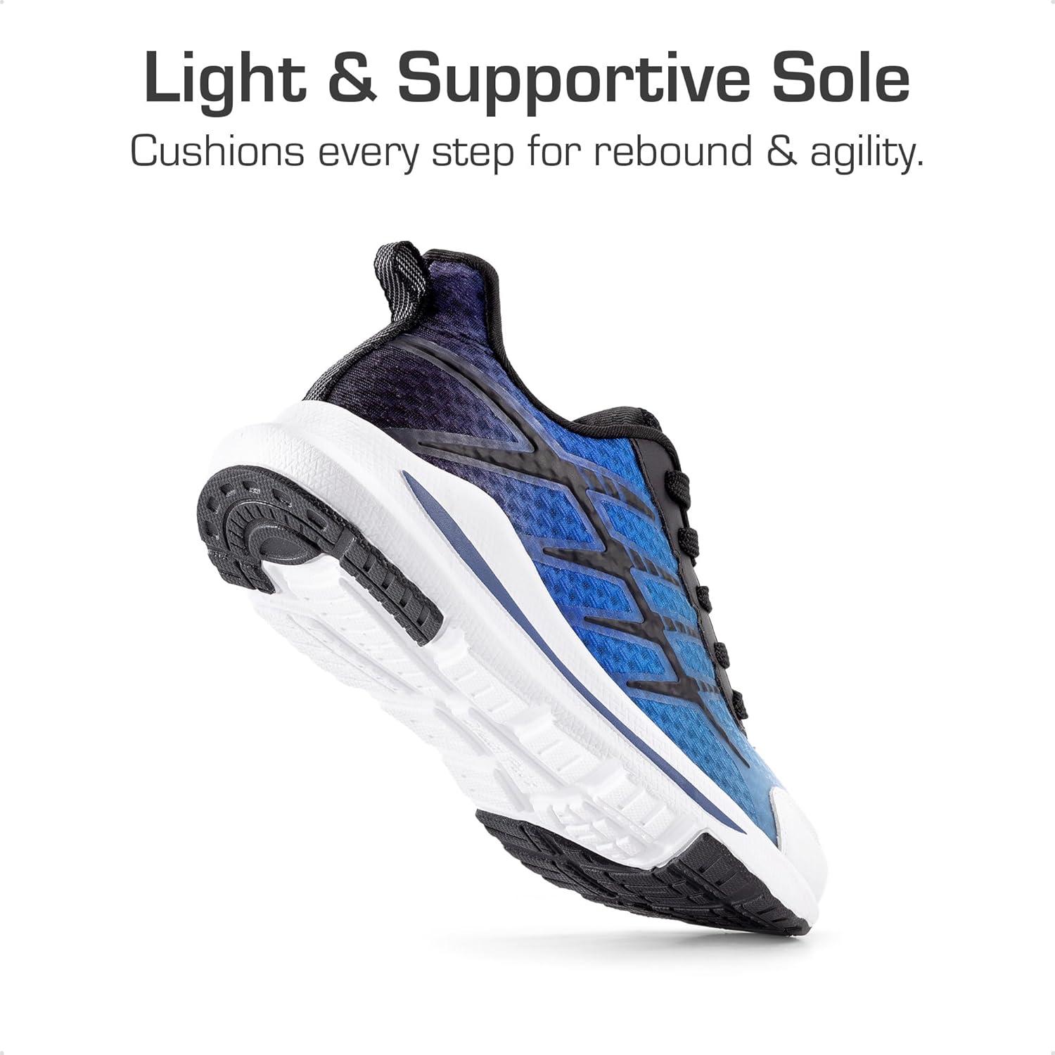 imageDREAM PAIRS Boys Girls Shoes Kids Tennis Athletic Running Footwear Lace Up Walking DuraPlay Breathable Lightweight Sneakers for LittleBig KidBlackBlue