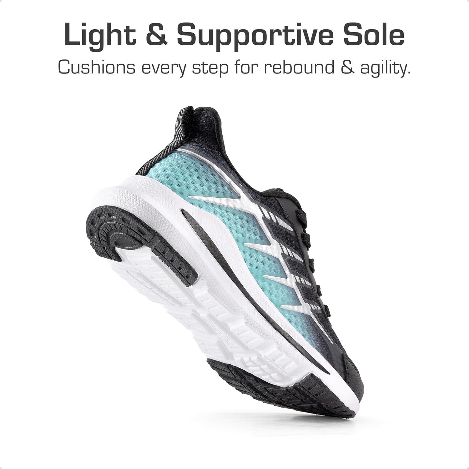 imageDREAM PAIRS Boys Girls Shoes Kids Tennis Athletic Running Footwear Lace Up Walking DuraPlay Breathable Lightweight Sneakers for LittleBig KidBlackLight Green