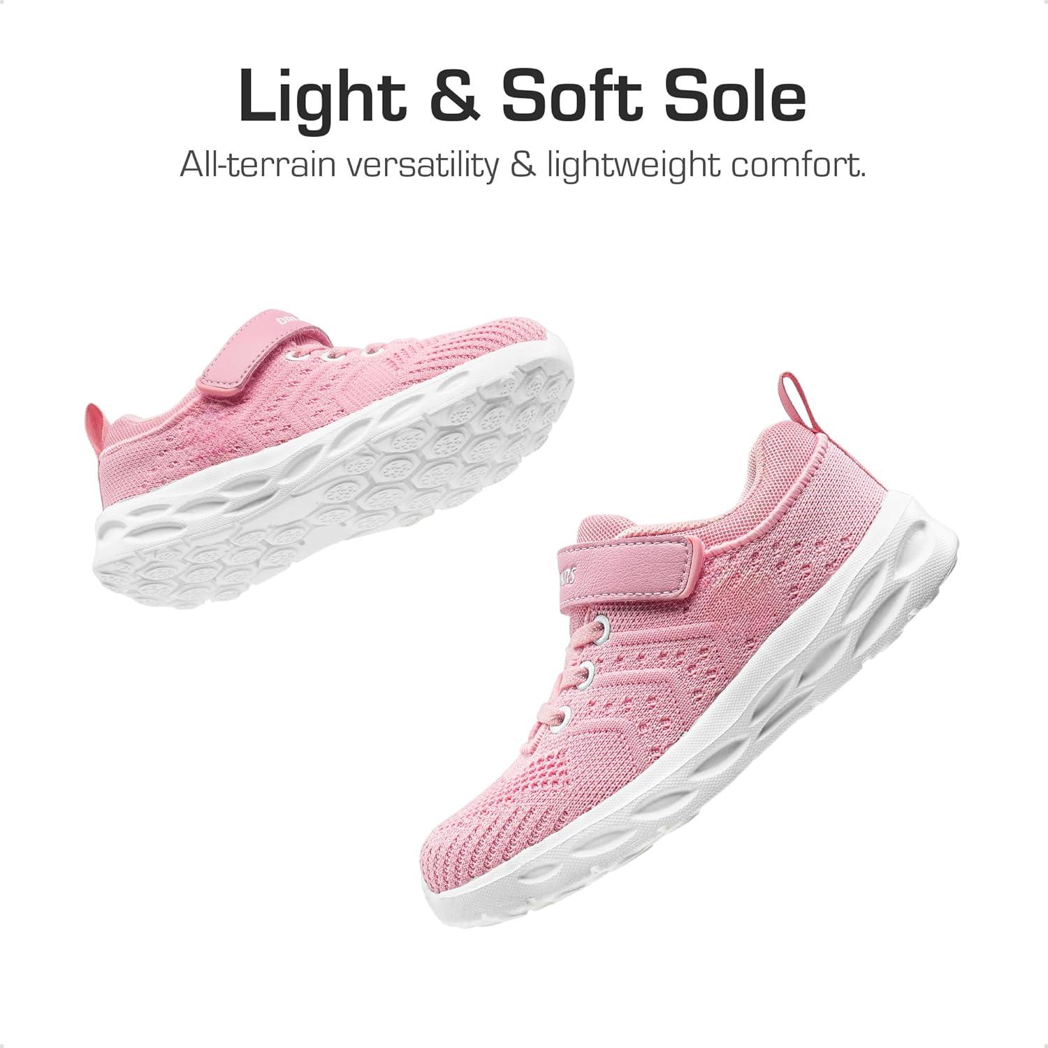 imageDREAM PAIRS Boys Girls Shoes Kids Tennis Footwear EZOns GoGetters Running Athletic School Sneakers for LittleBig KidPink