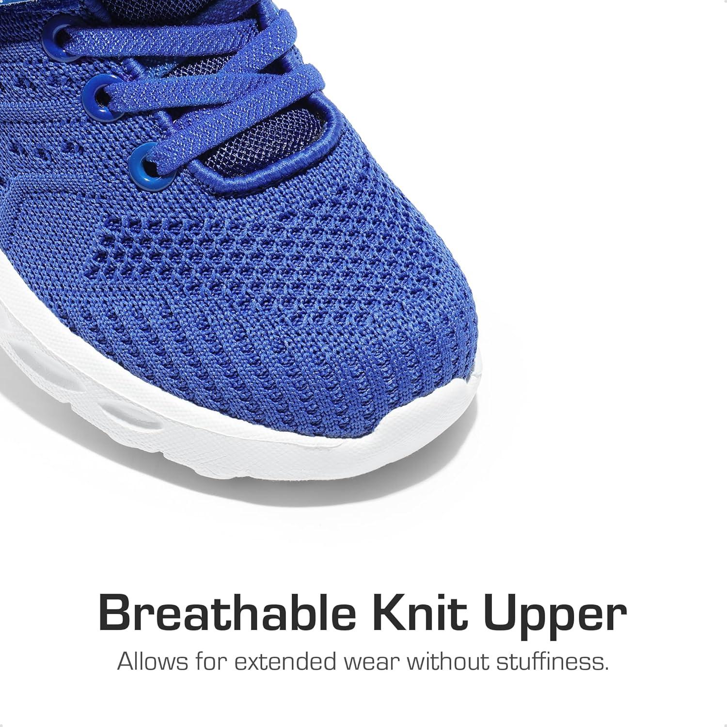 imageDREAM PAIRS Boys Girls Shoes Kids Tennis Footwear EZOns GoGetters Running Athletic School Sneakers for LittleBig KidRoyalBlueGreen