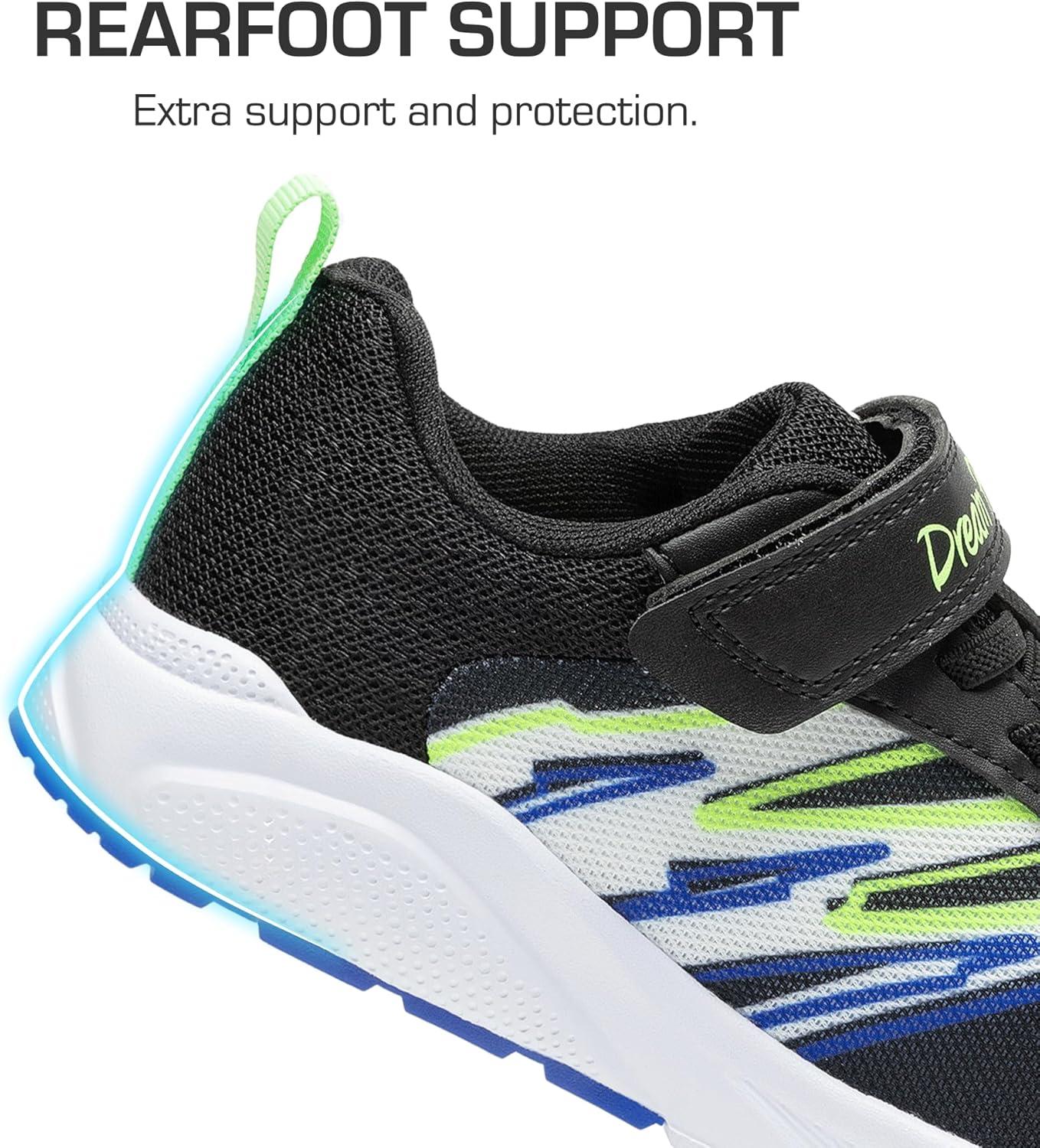 imageDREAM PAIRS Boys Girls Shoes Kids Tennis Running Athletic School Gym Breathable Lightweight Sneakers for LittleBig KidBlack