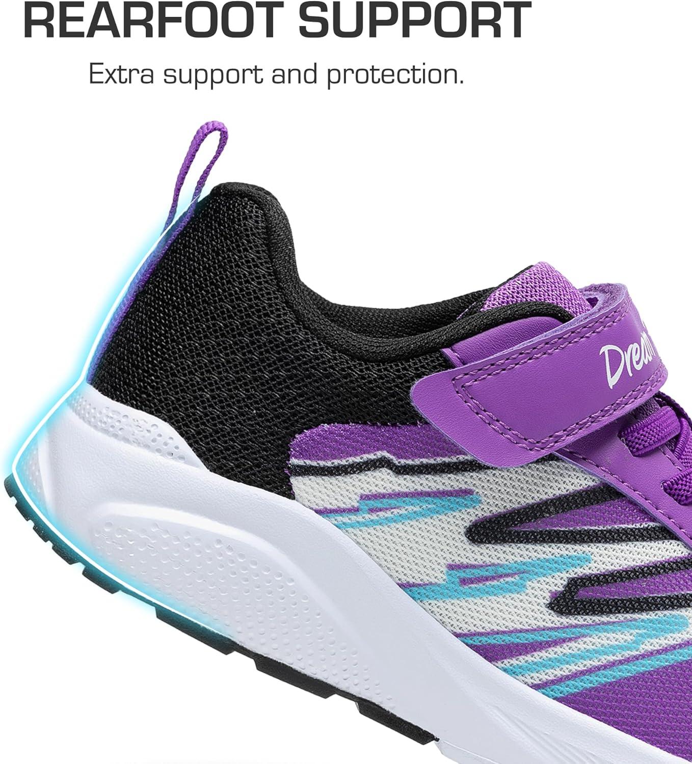 imageDREAM PAIRS Boys Girls Shoes Kids Tennis Running Athletic School Gym Breathable Lightweight Sneakers for LittleBig KidPurple