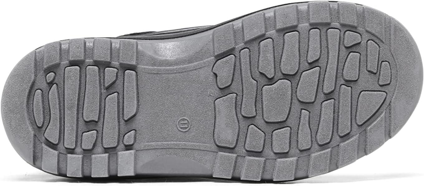 imageDREAM PAIRS Boys Girls Snow Boots WaterResistant Outdoor Sport Warm Cozy AntiSlip Cute Ankle Winter Shoes for ToddlerLittleBig KidBlackGrey