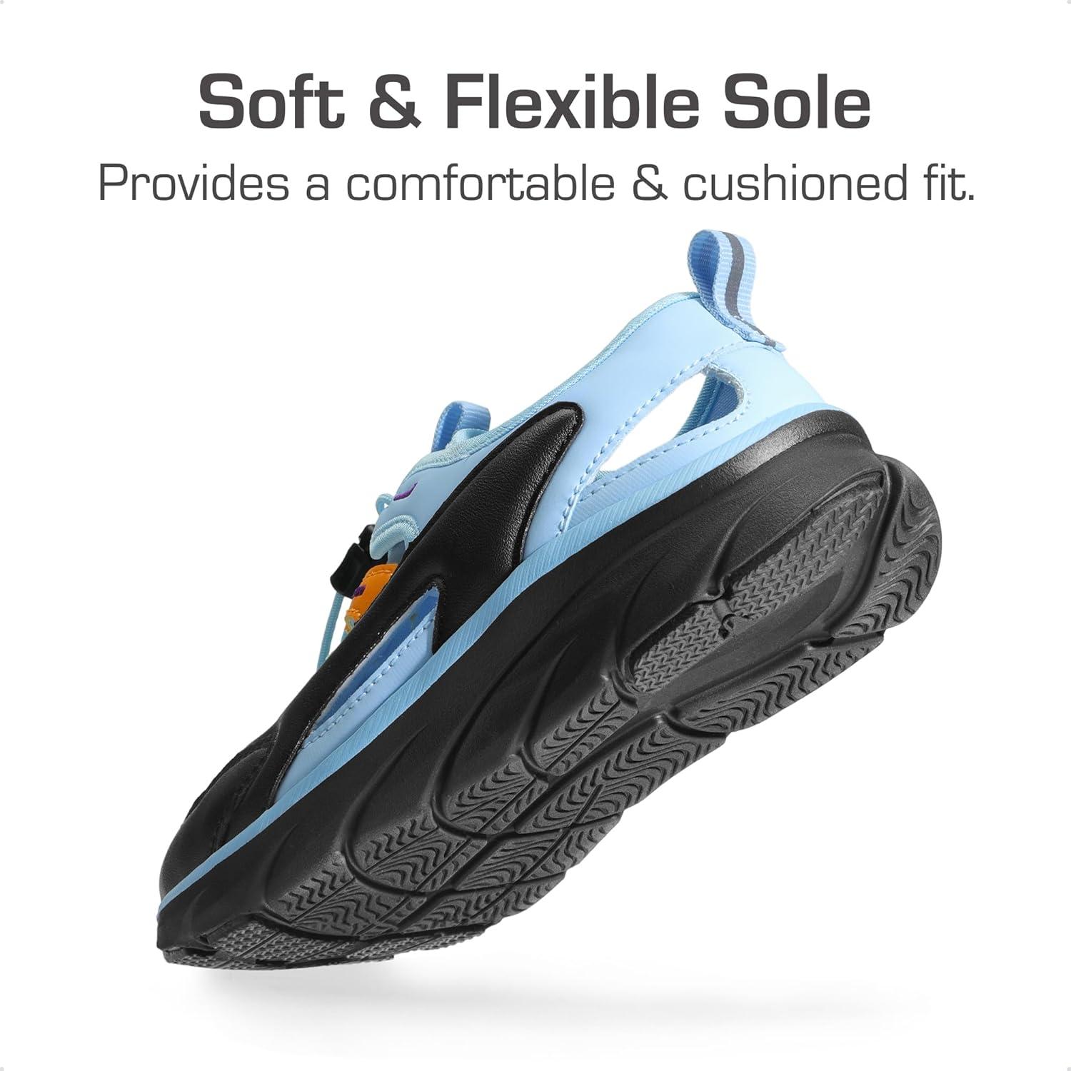 imageDREAM PAIRS Boys Girls Summer Outdoor Athletic Sport Sandals for LittleBig KidsBlueBlack