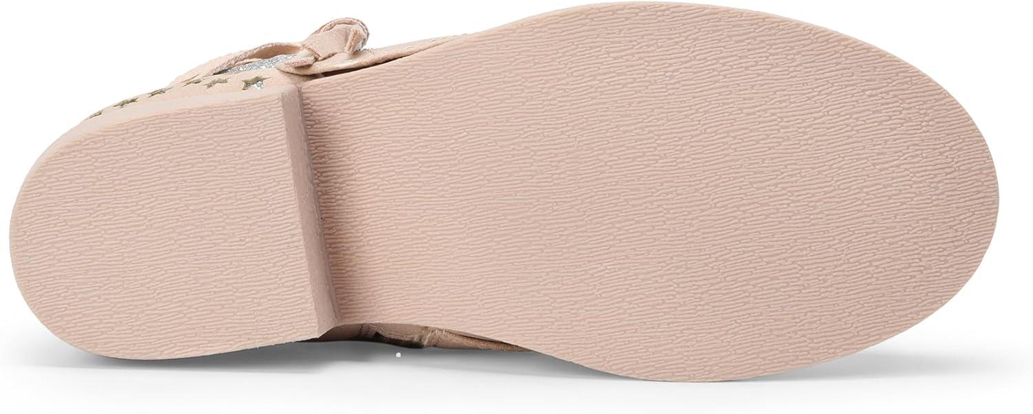 imageDREAM PAIRS Girls Ankle Boots Side Zipper Low Heels Boots Little KidBig KidPink