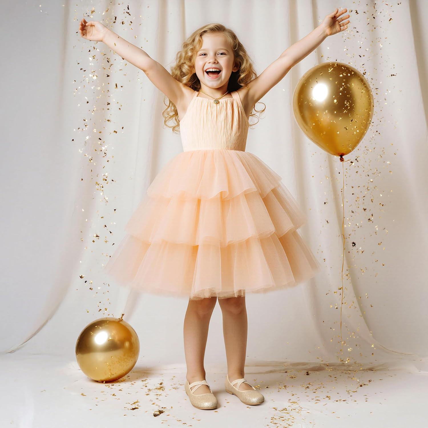 imageDREAM PAIRS Girls Ballerina Dress Shoes Mary Jane FlatsGold