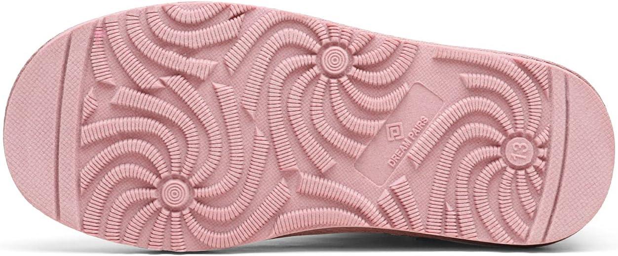 imageDREAM PAIRS Girls Boys Boots Kids Winter Ankle Faux Fur Lined Snow Shoes FuzzyClassic Kids Low Boot for ToddlerLittle KidBig KidPinkCamouflage