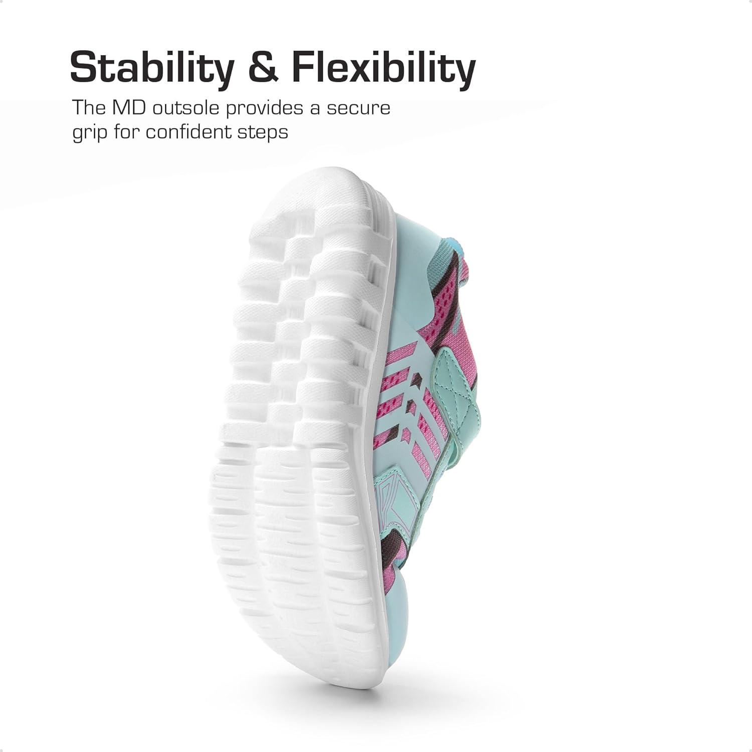 imageDREAM PAIRS Girls Boys Shoes Kids Tennis EZOns Quicksteps School Sneakers Breathable Running Athletic ShoesMint GreenPink