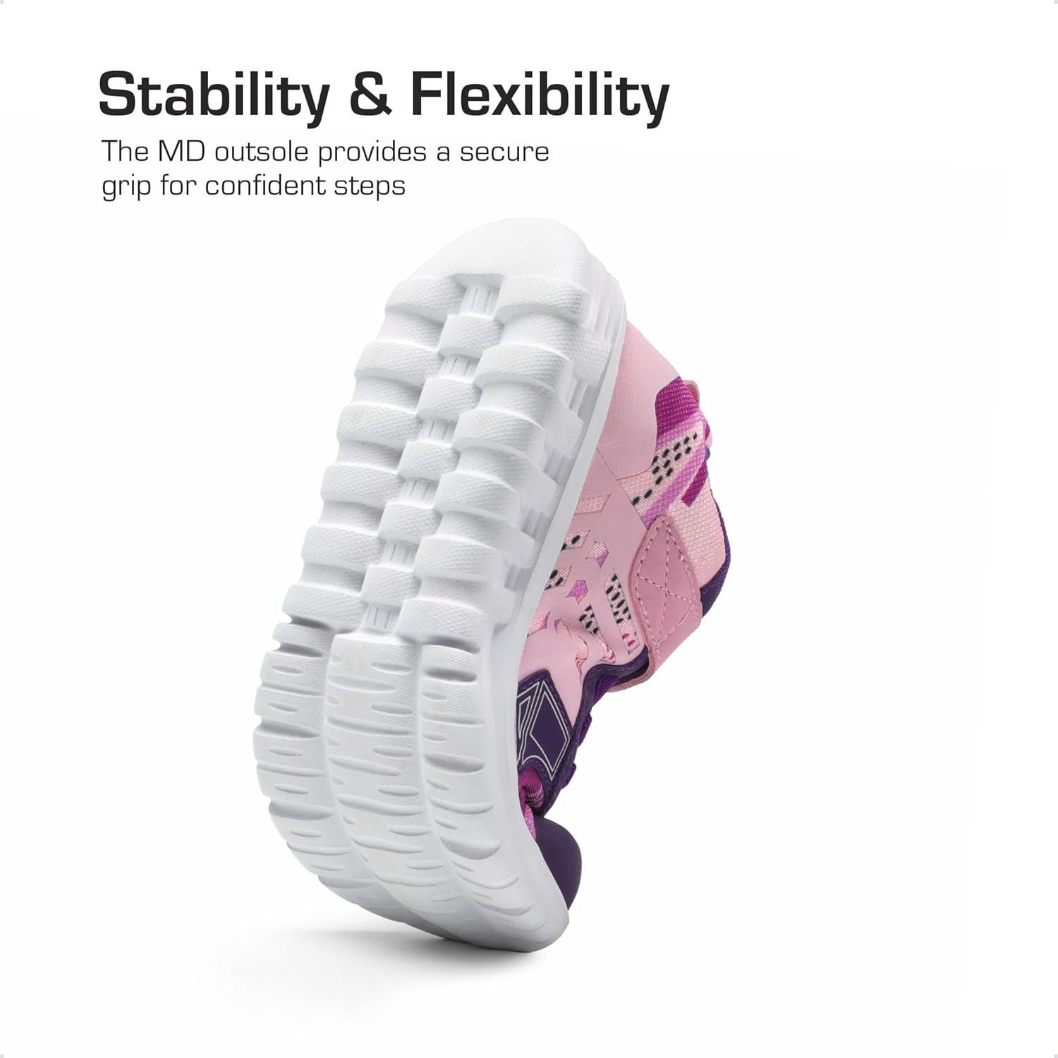 imageDREAM PAIRS Girls Boys Shoes Kids Tennis EZOns Quicksteps School Sneakers Breathable Running Athletic ShoesPinkPurple