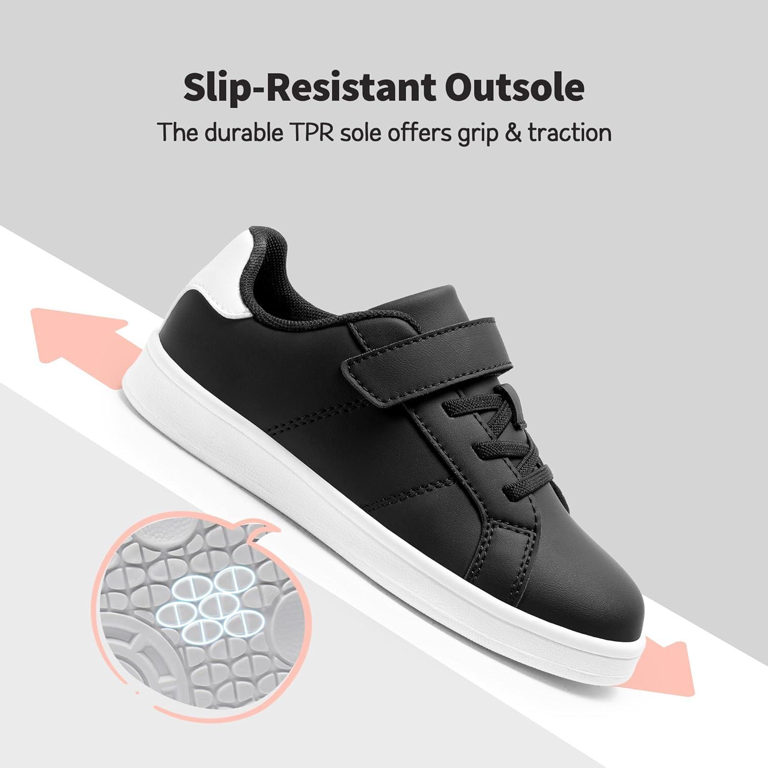 imageDREAM PAIRS Girls Boys Sneakers Tennis School Shoes Casual Walking Storybook Footwear for LittleBig KidsBlackWhite