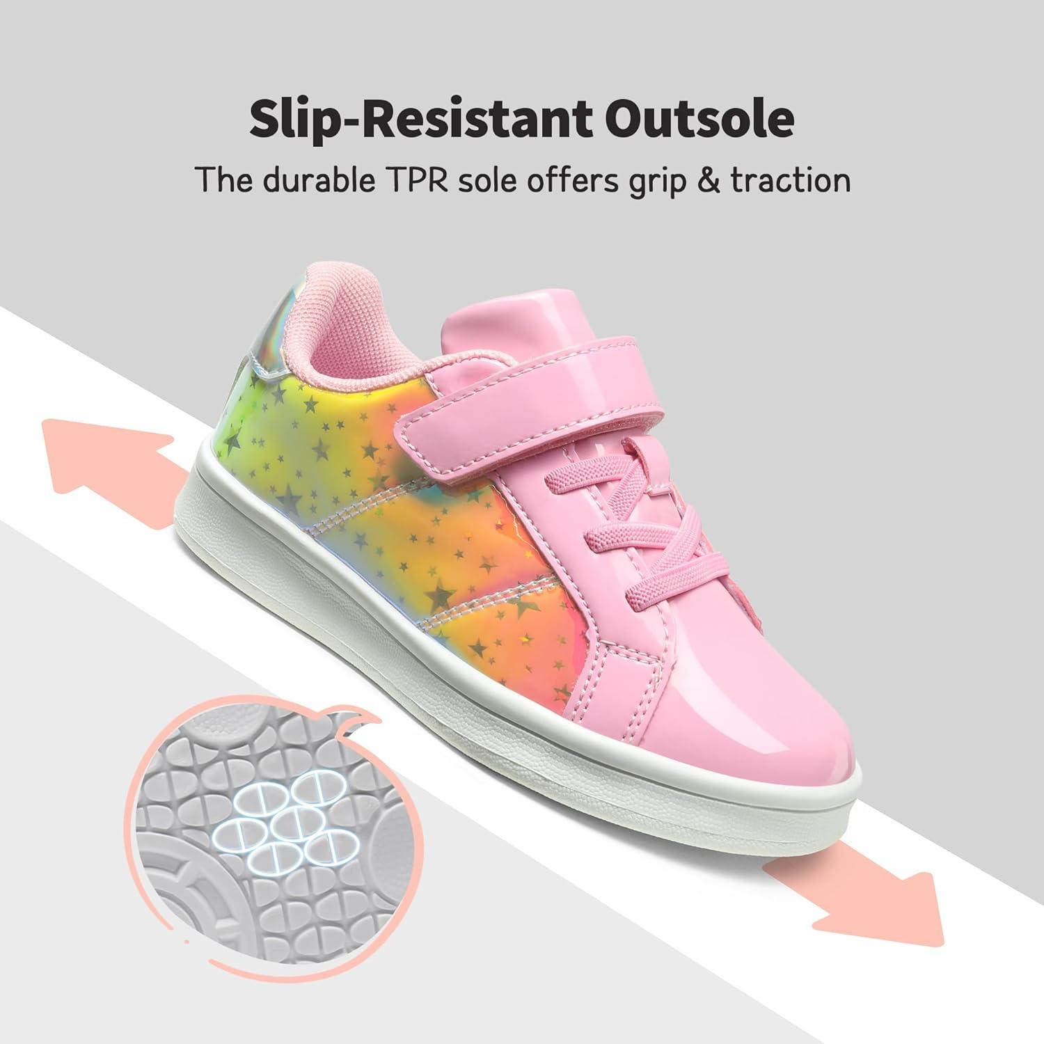 imageDREAM PAIRS Girls Boys Sneakers Tennis School Shoes Casual Walking Storybook Footwear for LittleBig KidsPink