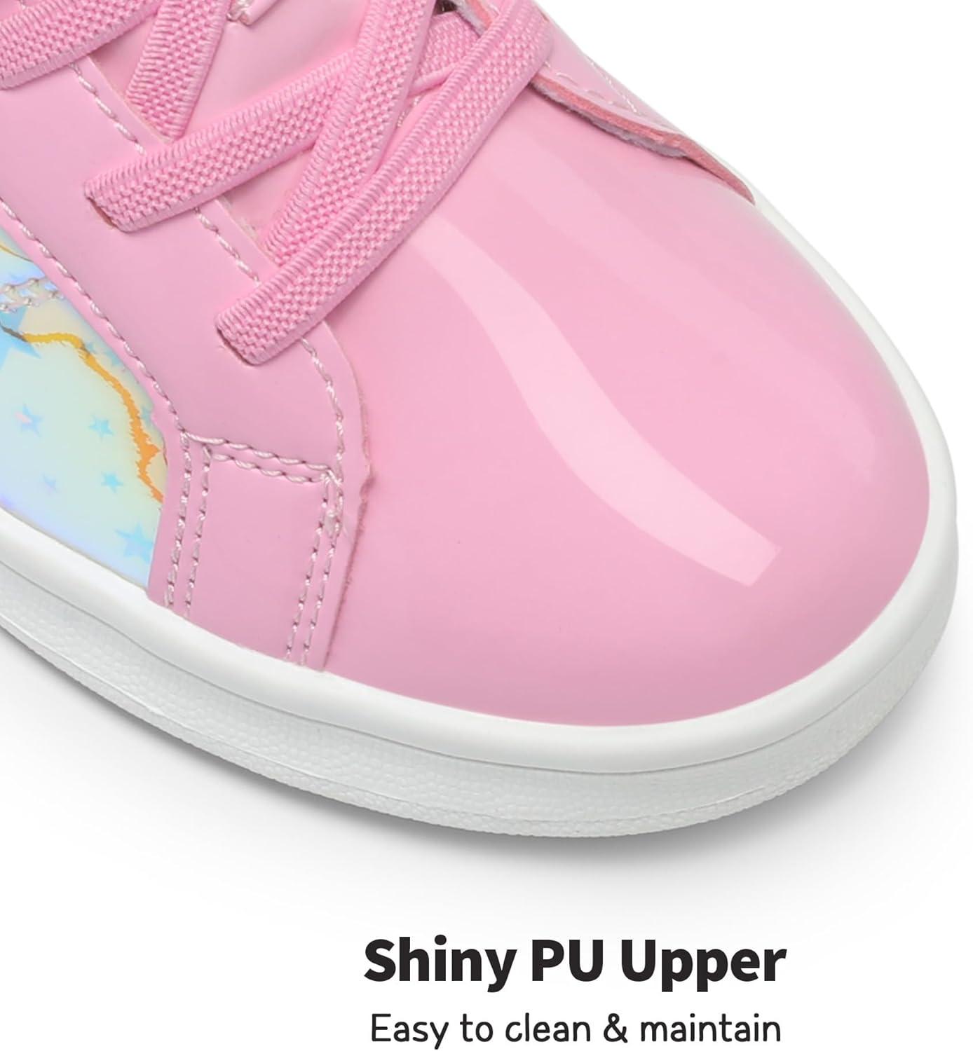 imageDREAM PAIRS Girls Boys Sneakers Tennis School Shoes Casual Walking Storybook Footwear for LittleBig KidsPink