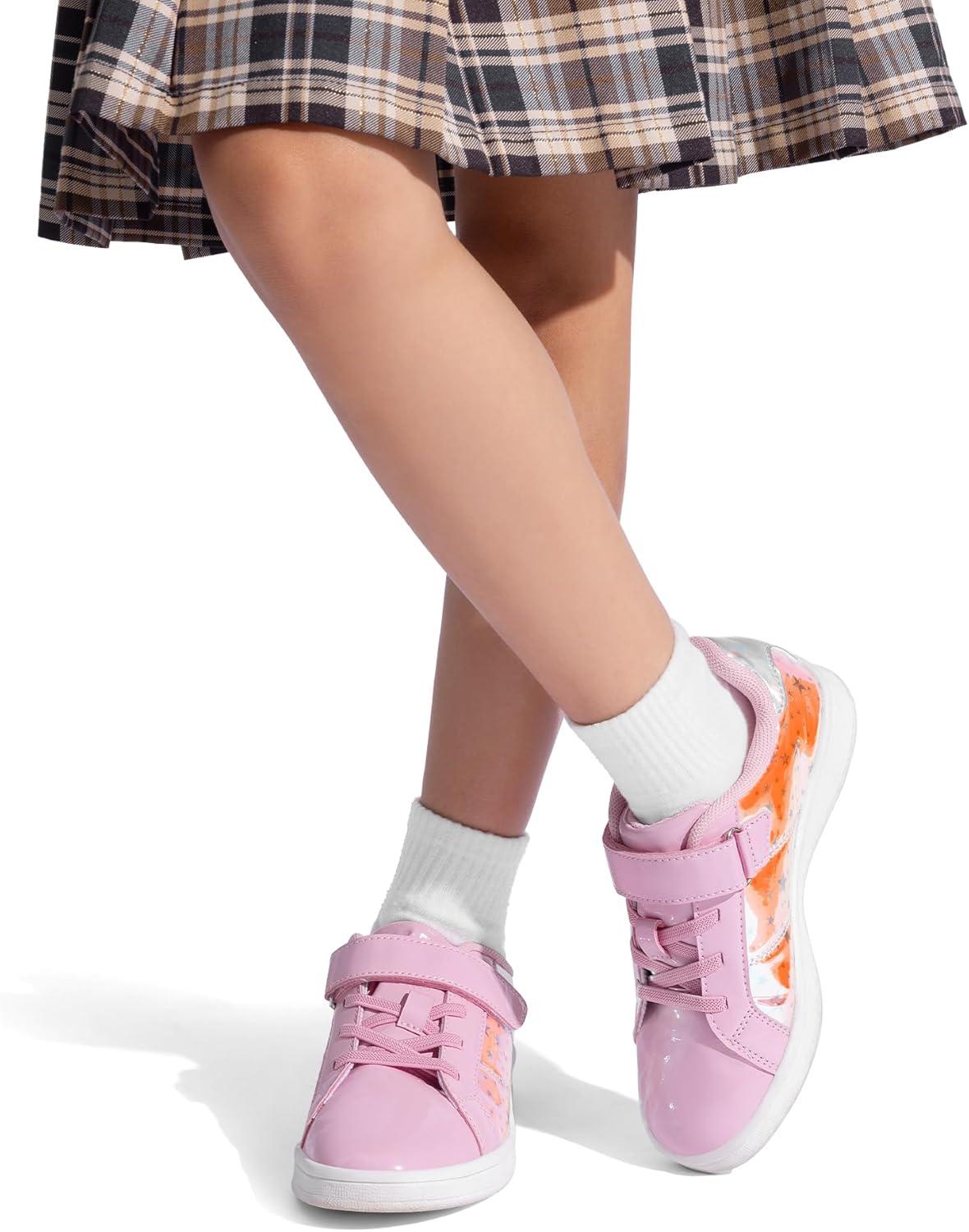 imageDREAM PAIRS Girls Boys Sneakers Tennis School Shoes Casual Walking Storybook Footwear for LittleBig KidsPink