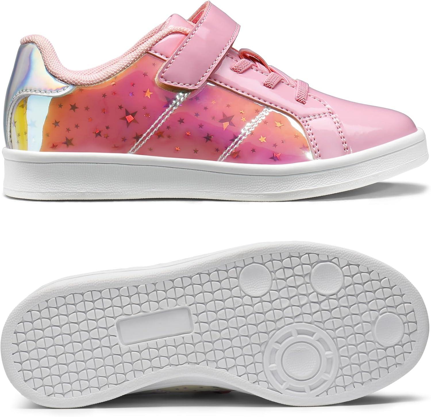 imageDREAM PAIRS Girls Boys Sneakers Tennis School Shoes Casual Walking Storybook Footwear for LittleBig KidsPink