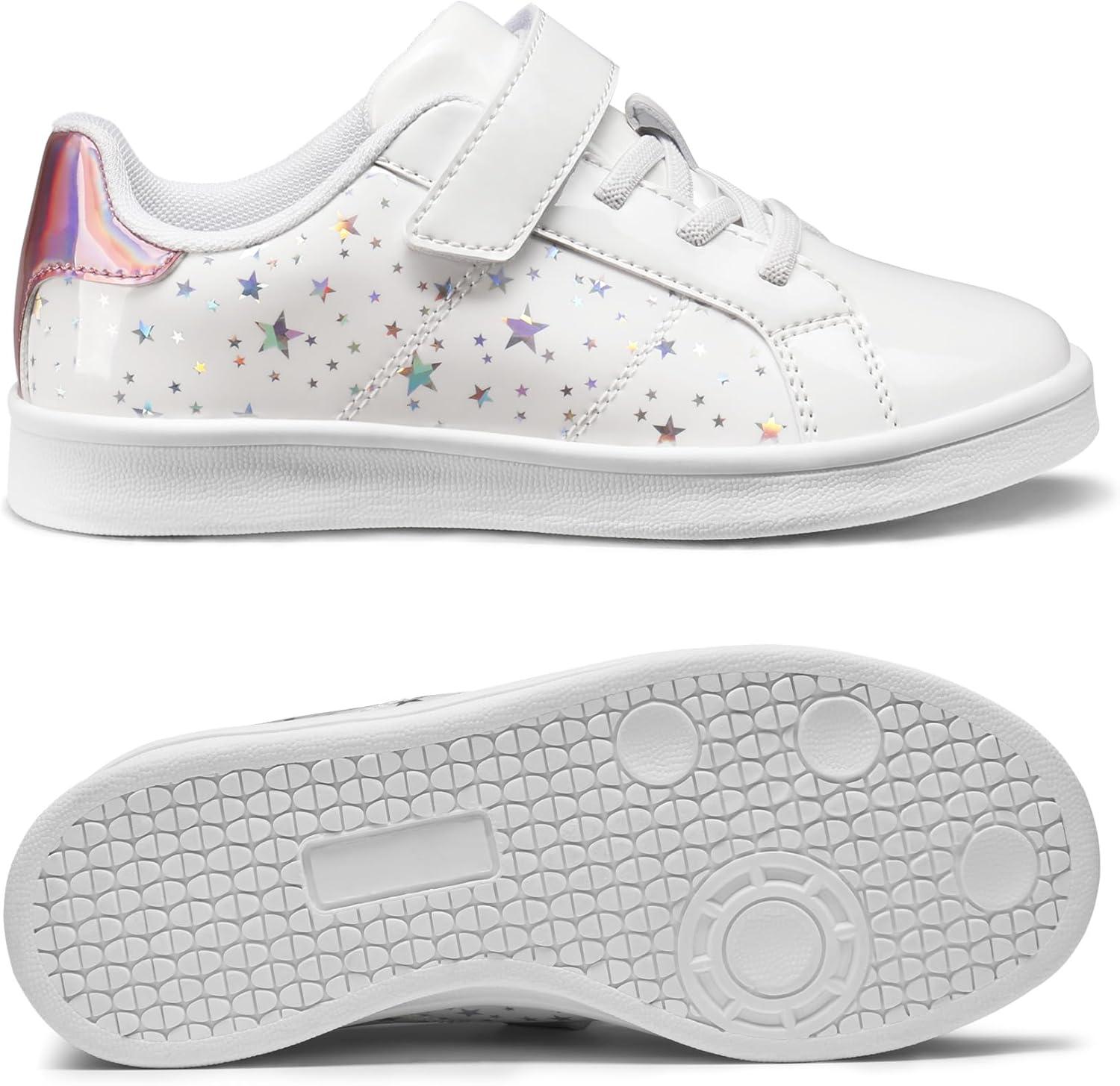 imageDREAM PAIRS Girls Boys Sneakers Tennis School Shoes Casual Walking Storybook Footwear for LittleBig KidsWhite