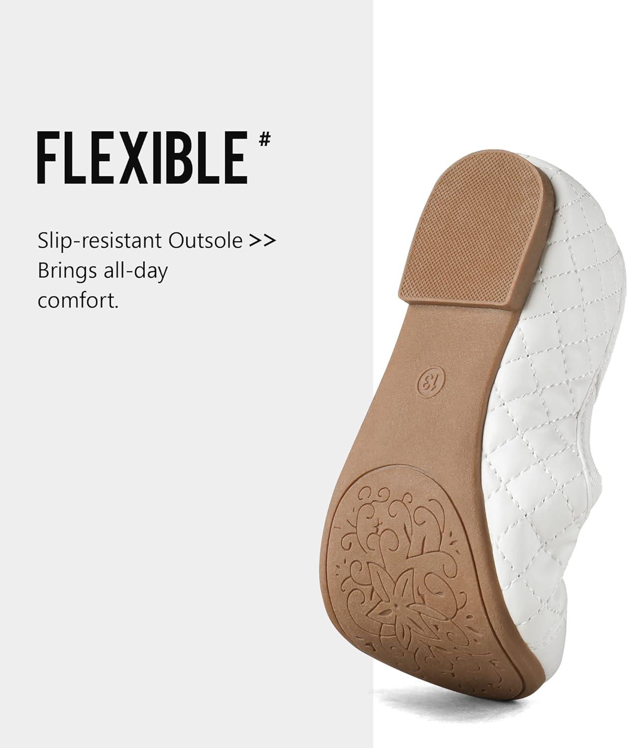 imageDREAM PAIRS Girls Dress Shoes Flower Girl Slipon Bow Ballet Flats for Wedding Party School Little KidBig KidWhite