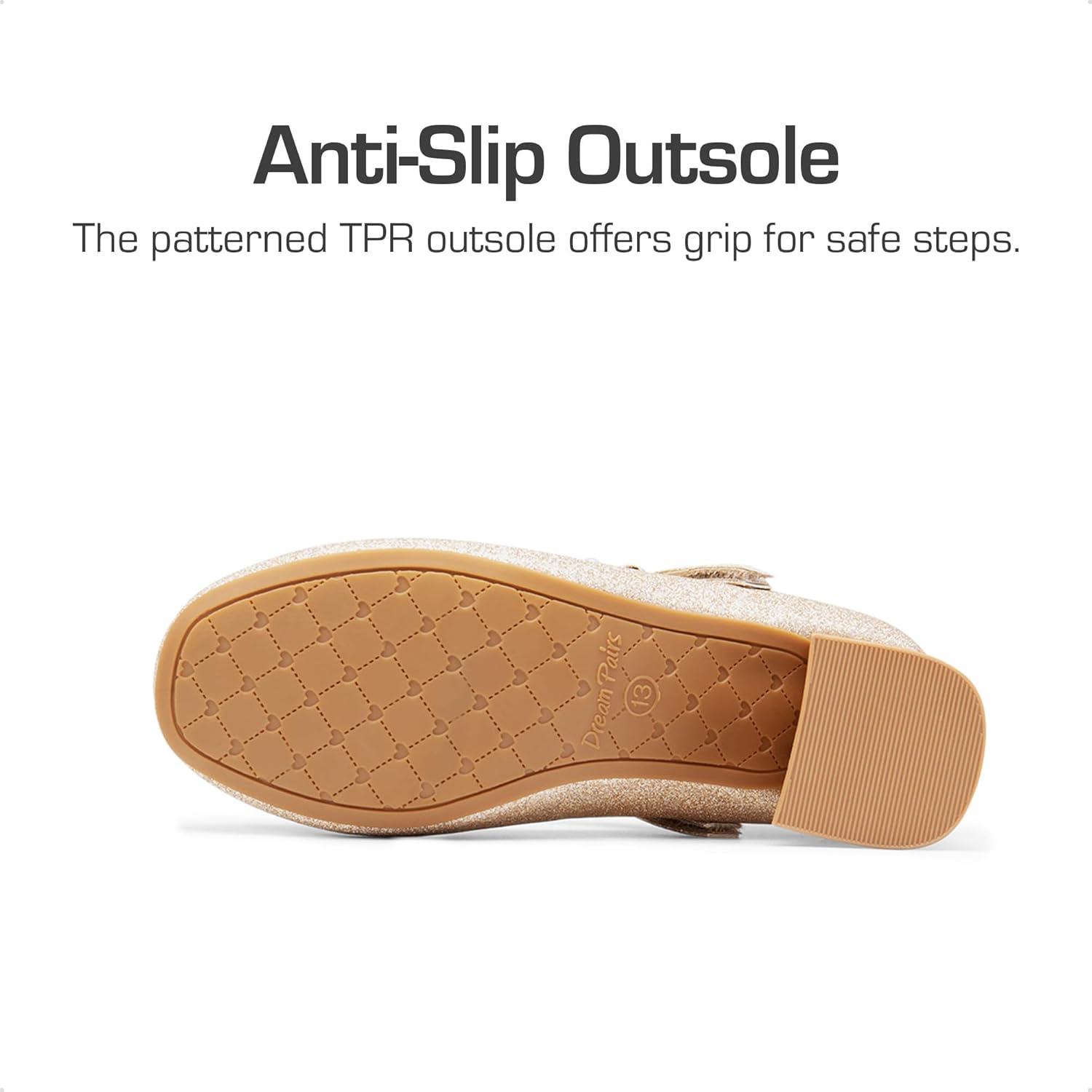 imageDREAM PAIRS Girls Dress Shoes High Heels Party Wedding Princess Pump for Little Big KidGoldglitter