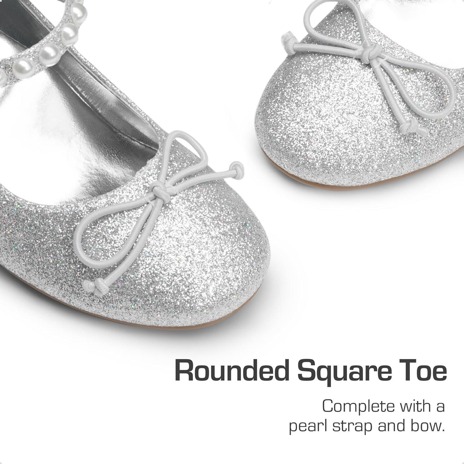 imageDREAM PAIRS Girls Dress Shoes High Heels Party Wedding Princess Pump for Little Big KidSilverglitter