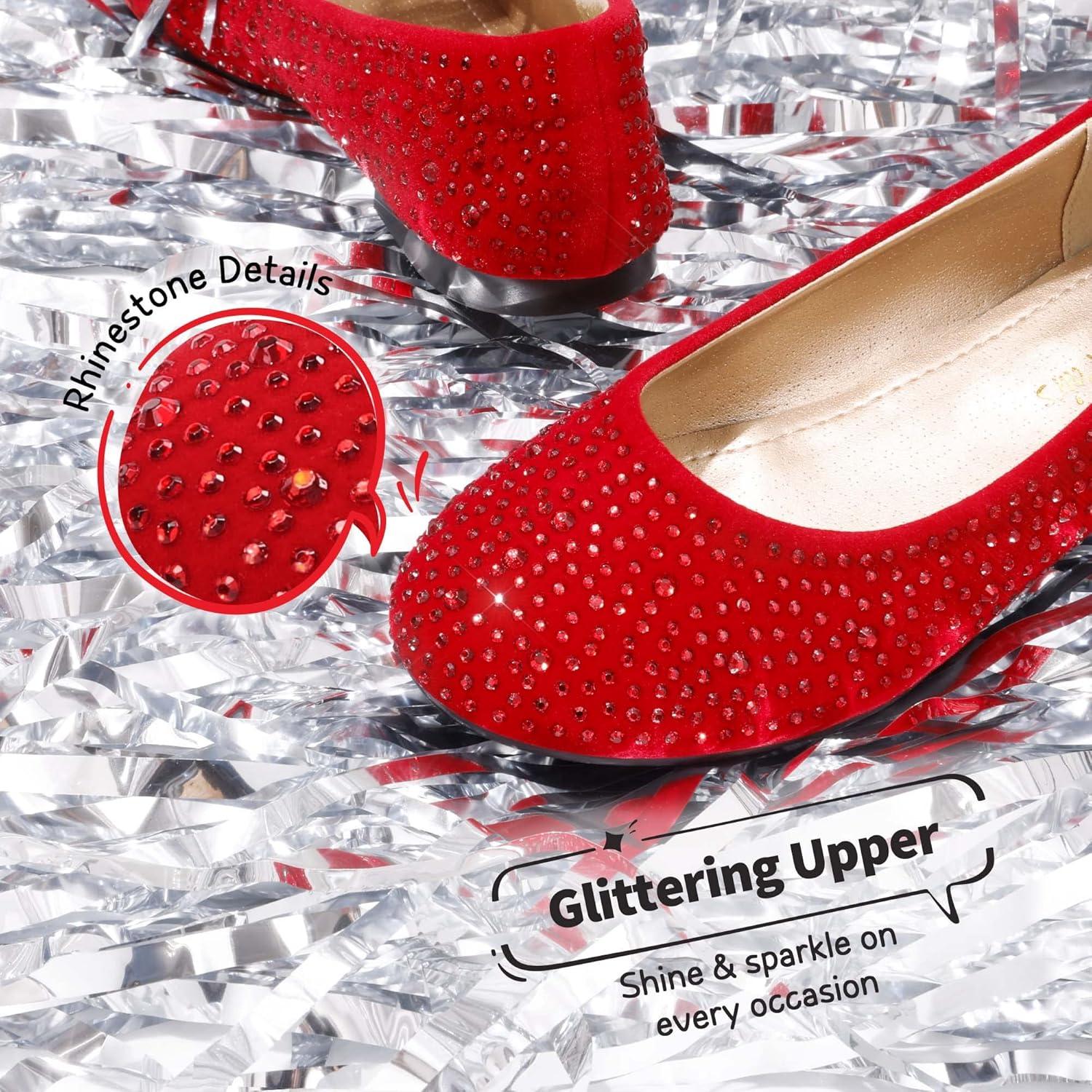 imageDREAM PAIRS Girls Dress Shoes Slip on Ballerina Flats for WeddingPartyMuyshinered