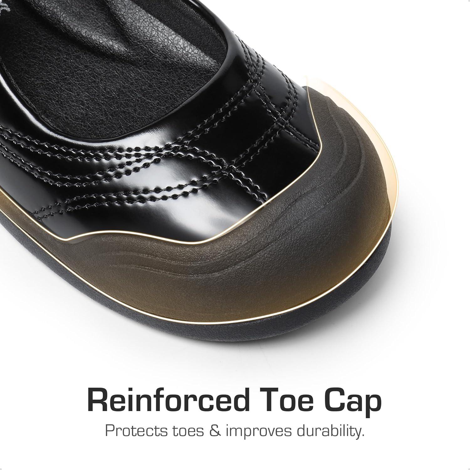 imageDREAM PAIRS Girls Kids Mary Jane School Uniform ToeProtective Shoes Soft Flats Toddler Little KidBlack