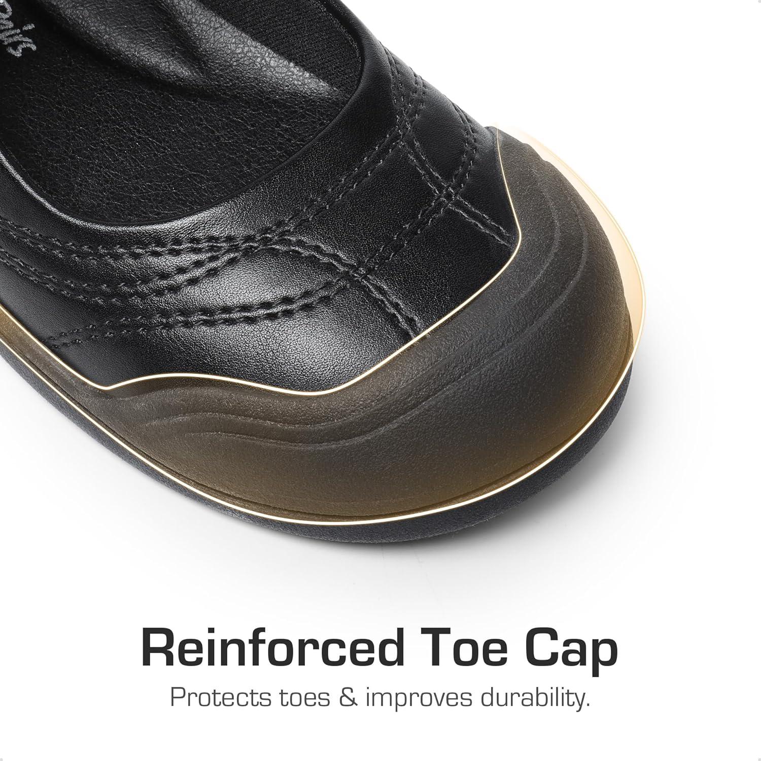 imageDREAM PAIRS Girls Kids Mary Jane School Uniform ToeProtective Shoes Soft Flats Toddler Little KidBlackpu