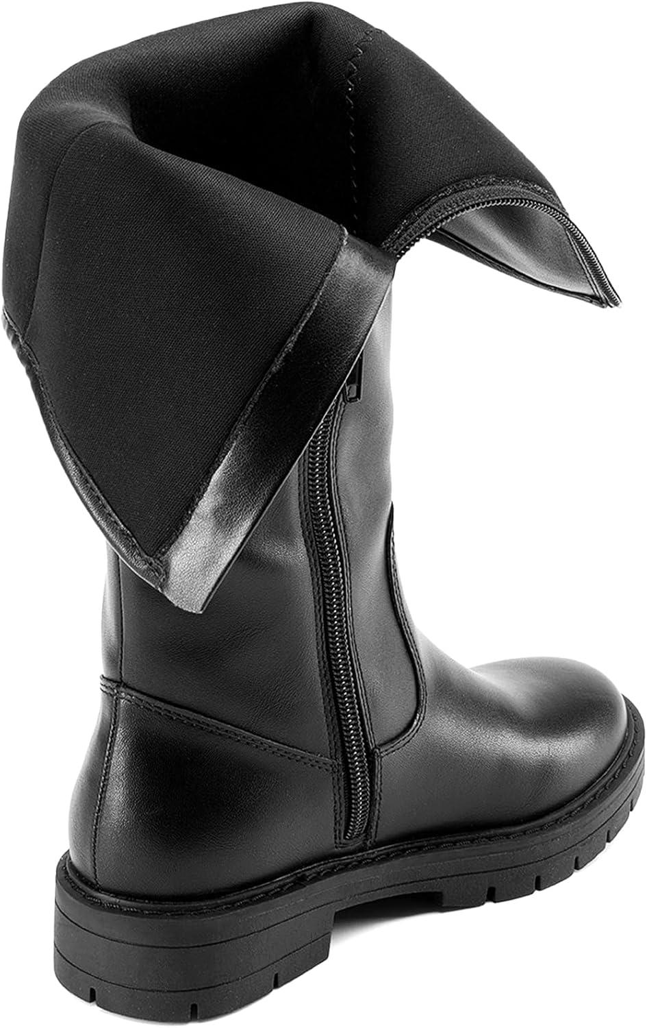 imageDREAM PAIRS Girls Knee High Buckle Fashion Riding Boots Little KidBig KidAll Black