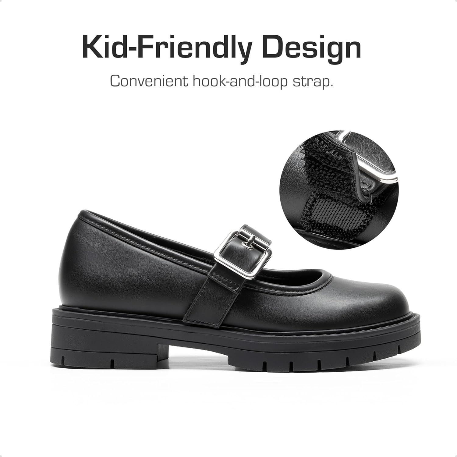 imageDREAM PAIRS Girls Mary Jane Chunky Platform School Uniform Dress Shoes Party Oxford Pumps for ToddlerLittle Big KidBlack