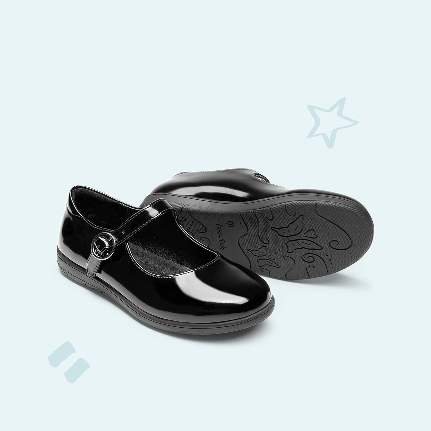 imageDREAM PAIRS Girls Mary Jane Flats School Uniform Dress ShoesAll Black