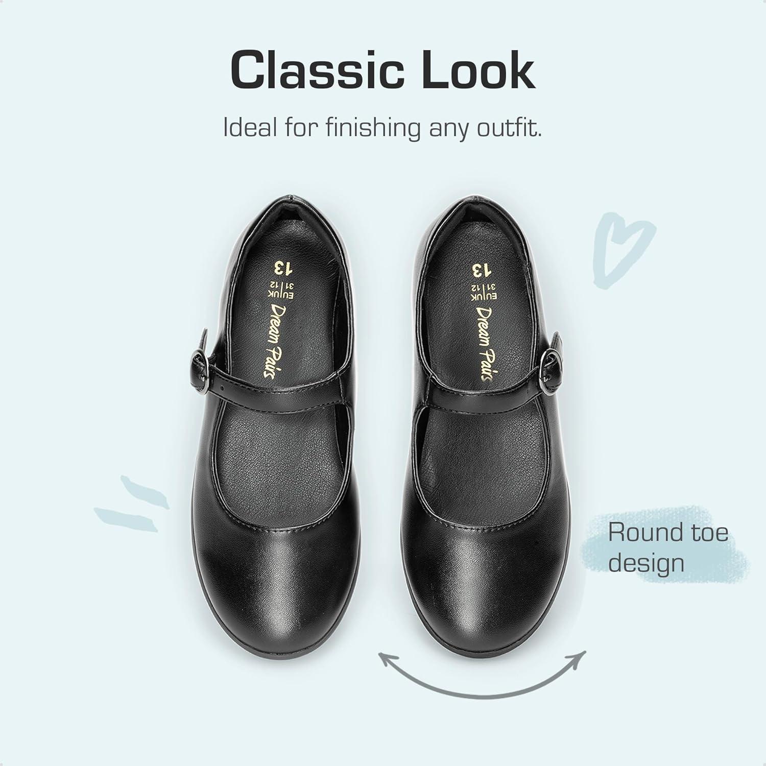 imageDREAM PAIRS Girls Mary Jane Flats School Uniform Dress ShoesBlack