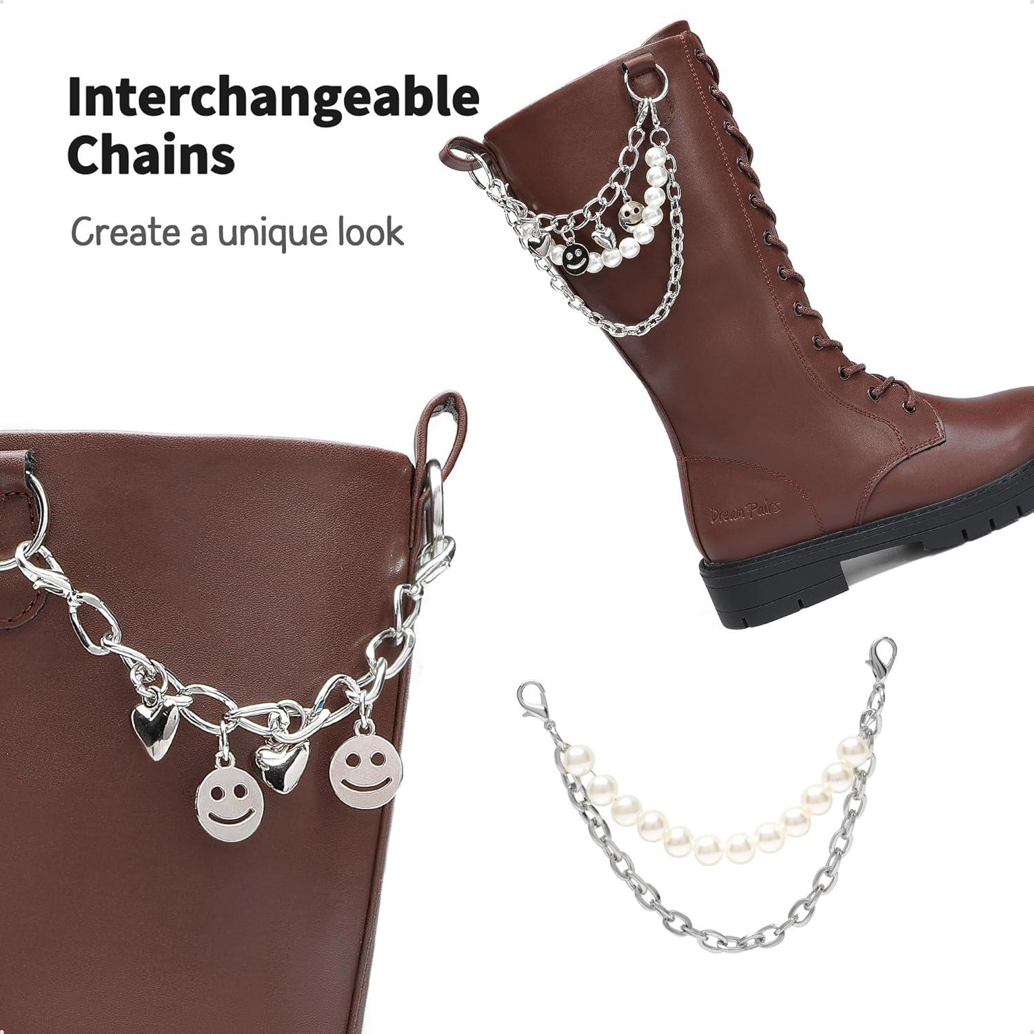 imageDREAM PAIRS Girls Riding Boots Knee High Side Zipper Mid Calf Shoes Little KidBig KidDark Brown