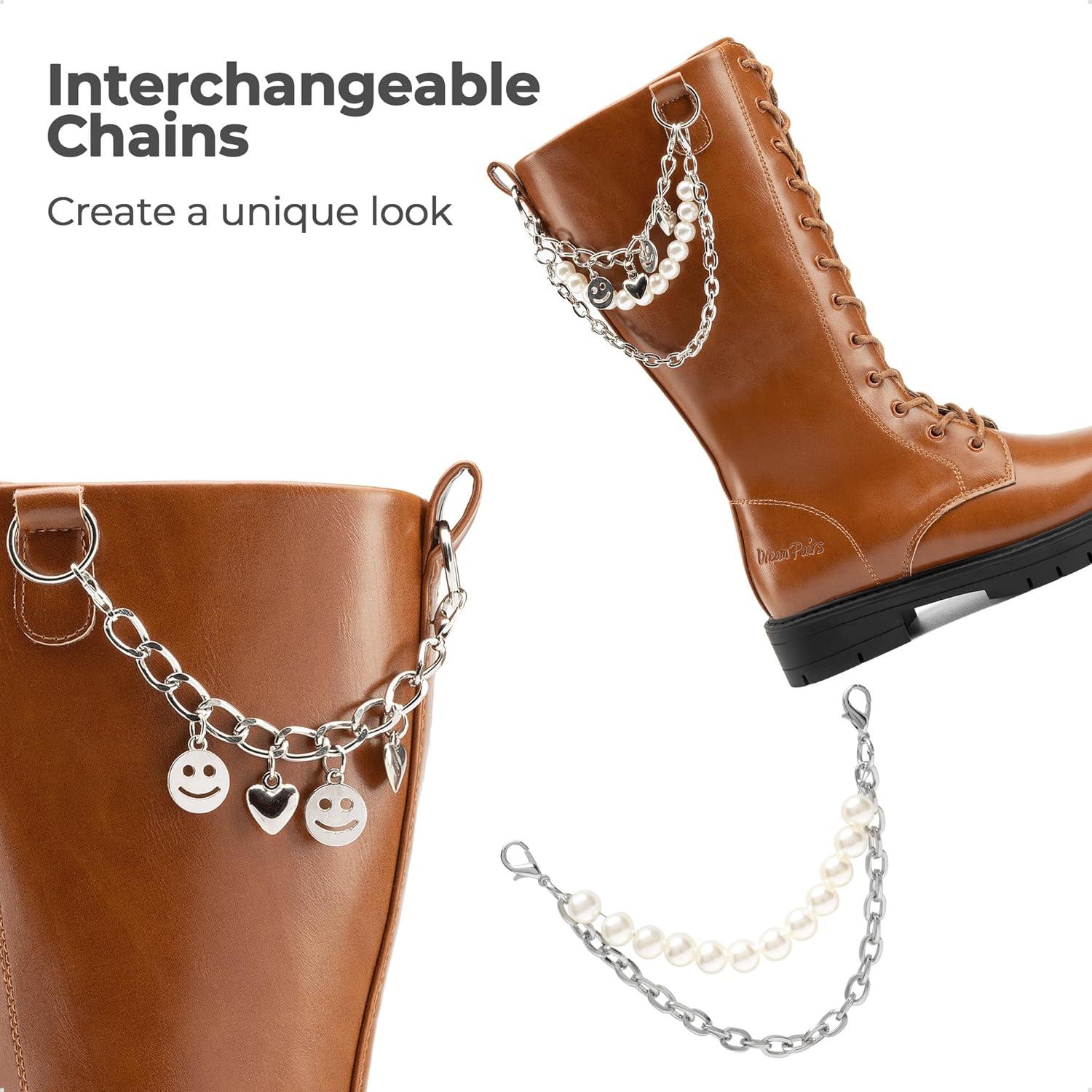 imageDREAM PAIRS Girls Riding Boots Knee High Side Zipper Mid Calf Shoes Little KidBig KidTan