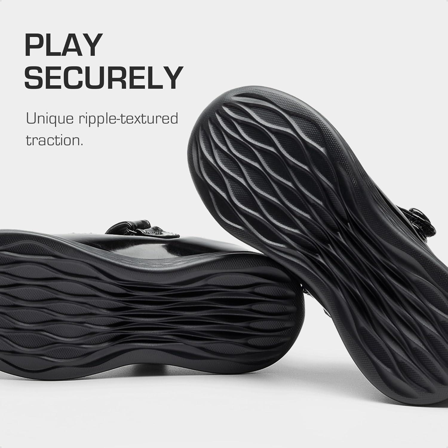 imageDREAM PAIRS Girls School Shoes Mary Jane Flats Lightweight Comfortable Girls Uniform Dress Shoes for ToddlerLittle KidBig KidAll Black