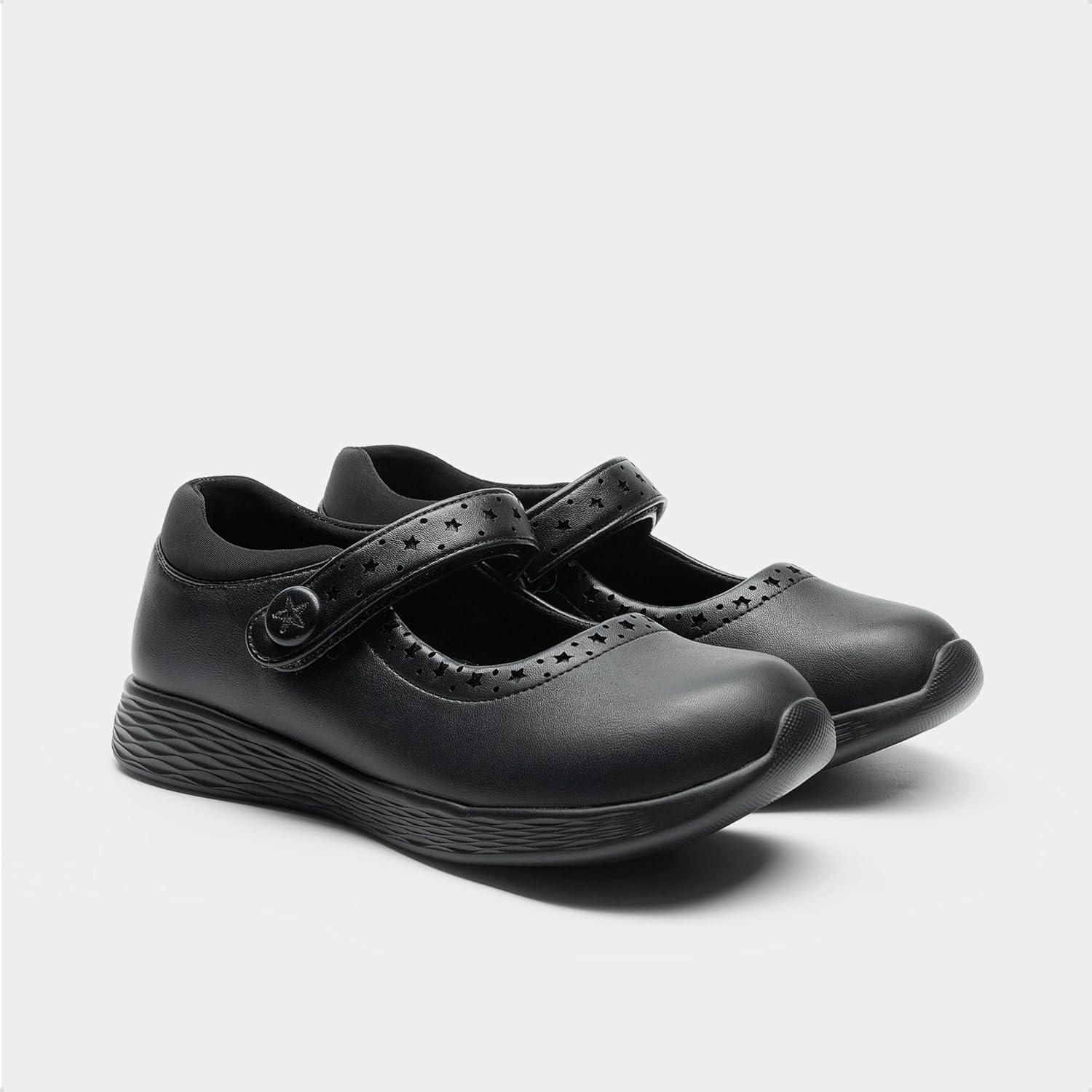 imageDREAM PAIRS Girls School Shoes Mary Jane Flats Lightweight Comfortable Girls Uniform Dress Shoes for ToddlerLittle KidBig KidBlack