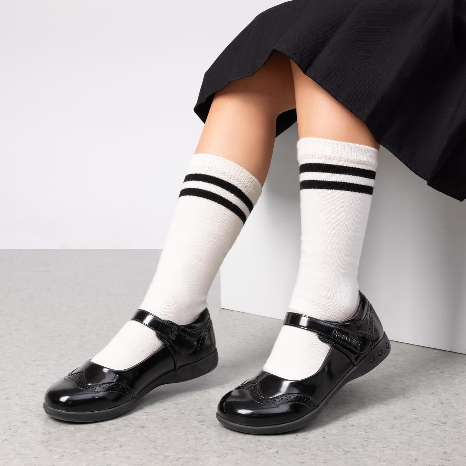 imageDREAM PAIRS Girls School Uniform Shoes Mary Jane Black FlatsAll Black